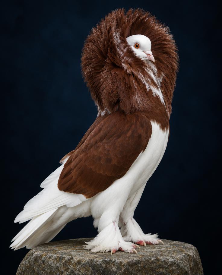 Jacobin domestic pigeon