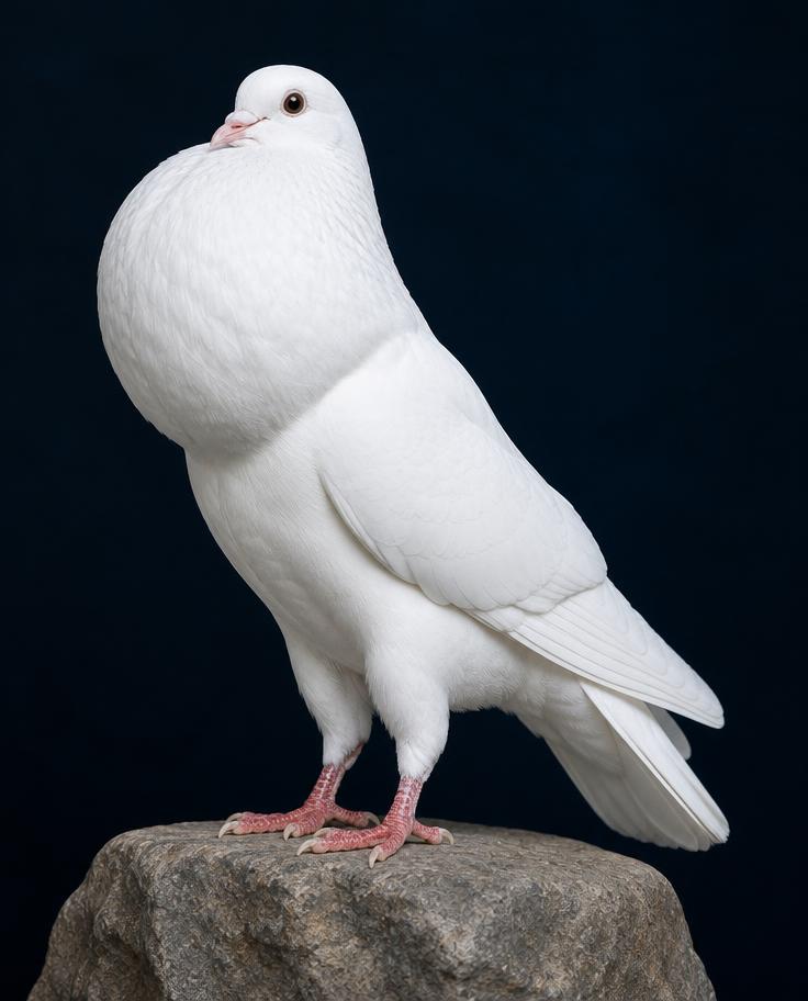 King domestic pigeon